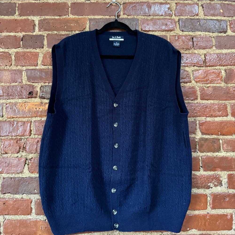 Jos A Bank Cashmere Knit Vest